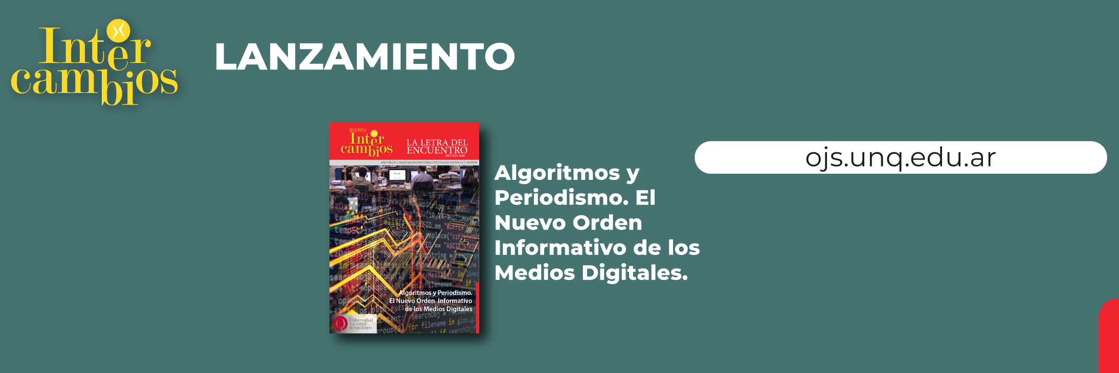 Nueva edición de la revista Intercambios: “Algoritmos y Periodismo. El Nuevo Orden Informativo de los Medios Digitales”